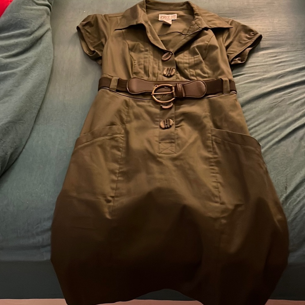 Olive khaki dress